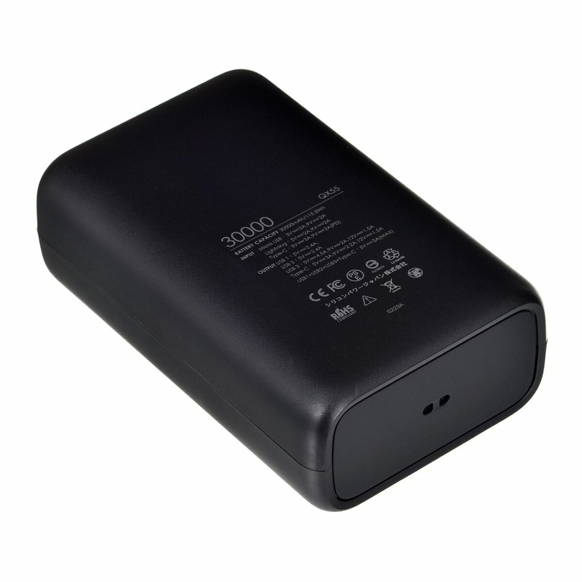 Power Bank Silicon Power QX55 Svart 30000 mAh finns hos Aktivcamping