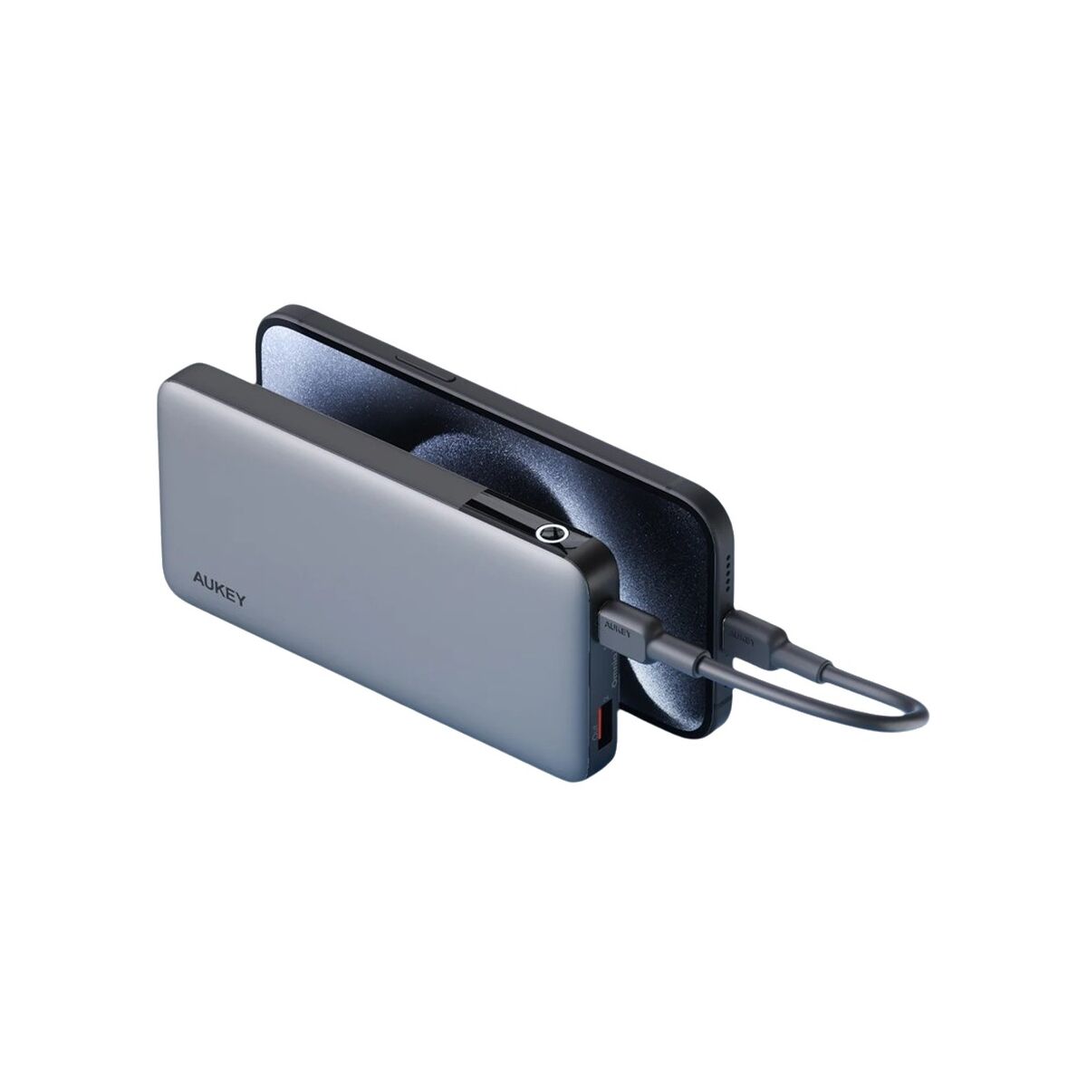 Powerbank Aukey PB-Y41 Grå 10000 mAh - finns hos Aktivcamping