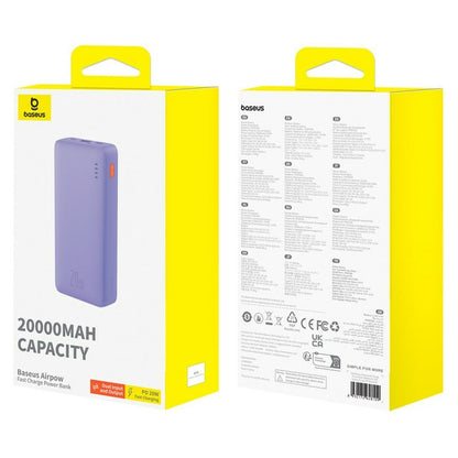 Powerbank Baseus P10022804513-00 Violett 20000 mAh 74 WH finns hos Aktivcamping