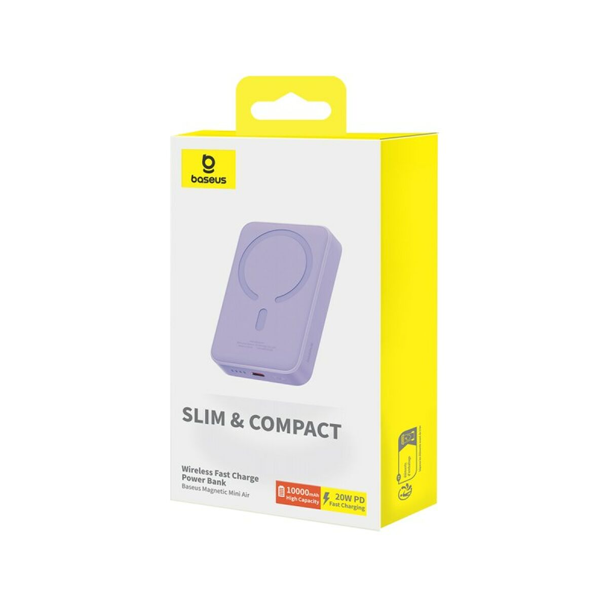 Powerbank Baseus P10059001513-00 Violett 10000 mAh finns hos Aktivcamping