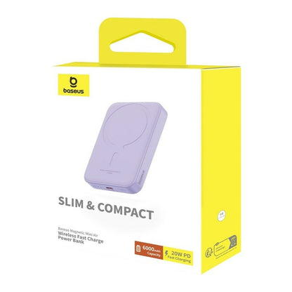 Powerbank Baseus P10059002513-00 Violett 6000 mAh - finns hos Aktivcamping