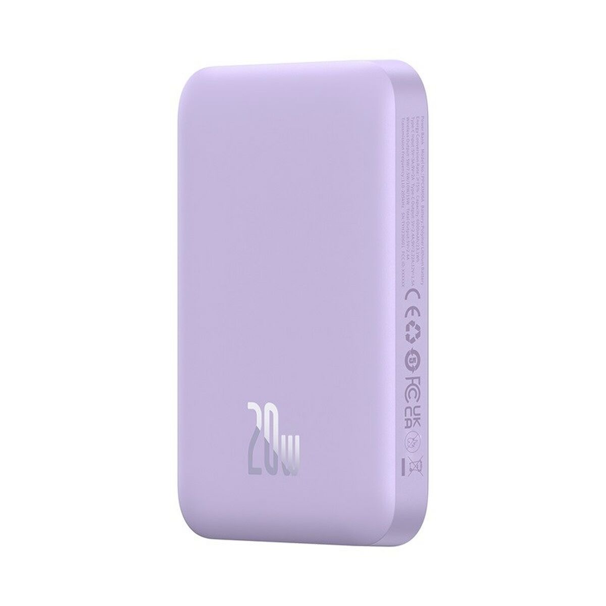 Powerbank Baseus P10059002513-00 Violett 6000 mAh - finns hos Aktivcamping