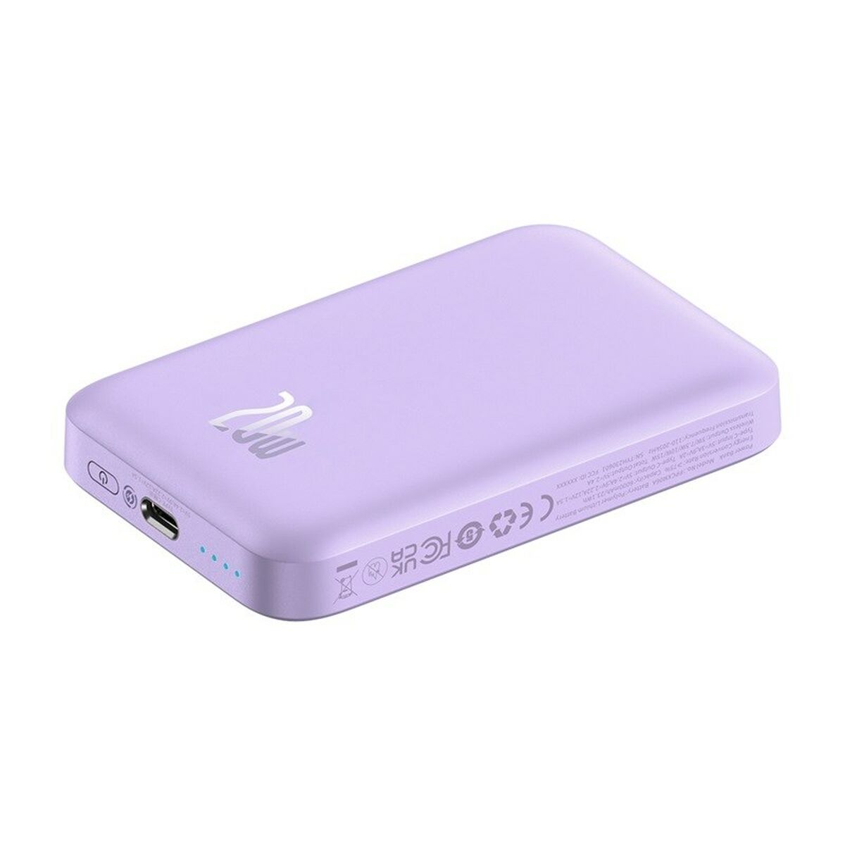 Powerbank Baseus P10059002513-00 Violett 6000 mAh - finns hos Aktivcamping