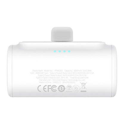 Powerbank Baseus P10068306213-00 Vit 5000 mAh - finns hos Aktivcamping