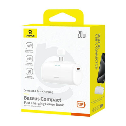 Powerbank Baseus P10068306213-00 Vit 5000 mAh - finns hos Aktivcamping
