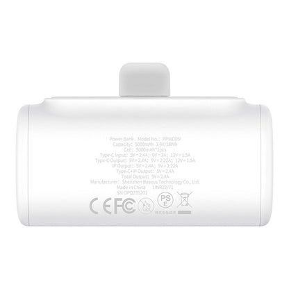 Powerbank Baseus P10068307213-00 Vit 5000 mAh finns hos Aktivcamping