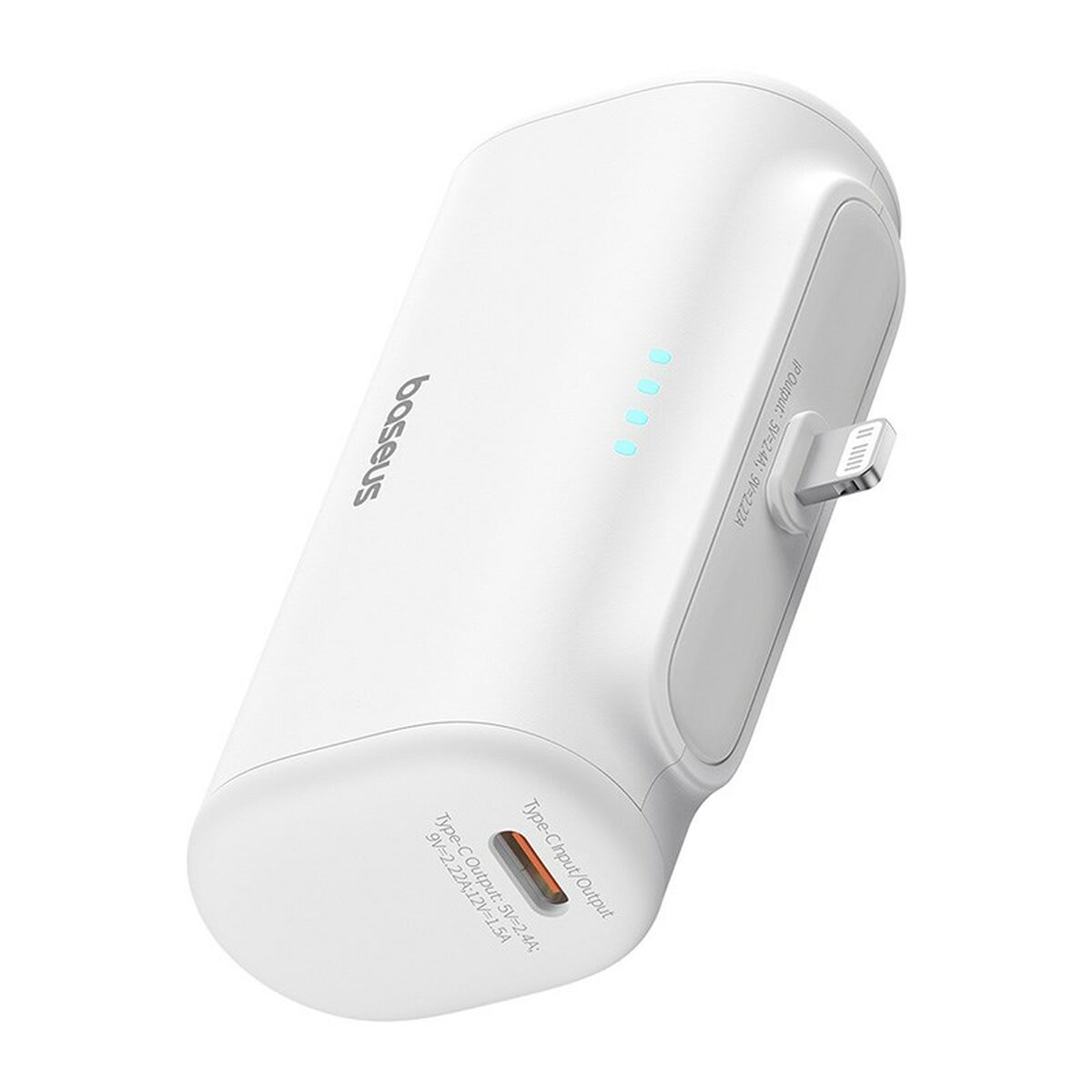 Powerbank Baseus P10068307213-00 Vit 5000 mAh finns hos Aktivcamping