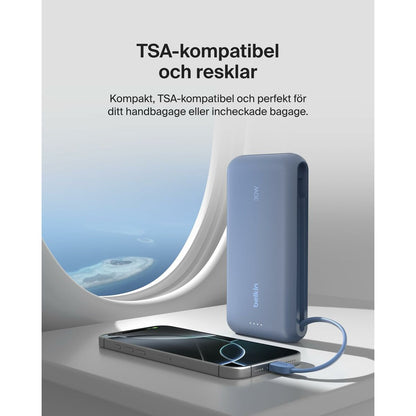 Powerbank Belkin Blå 20000 mAh - finns hos Aktivcamping