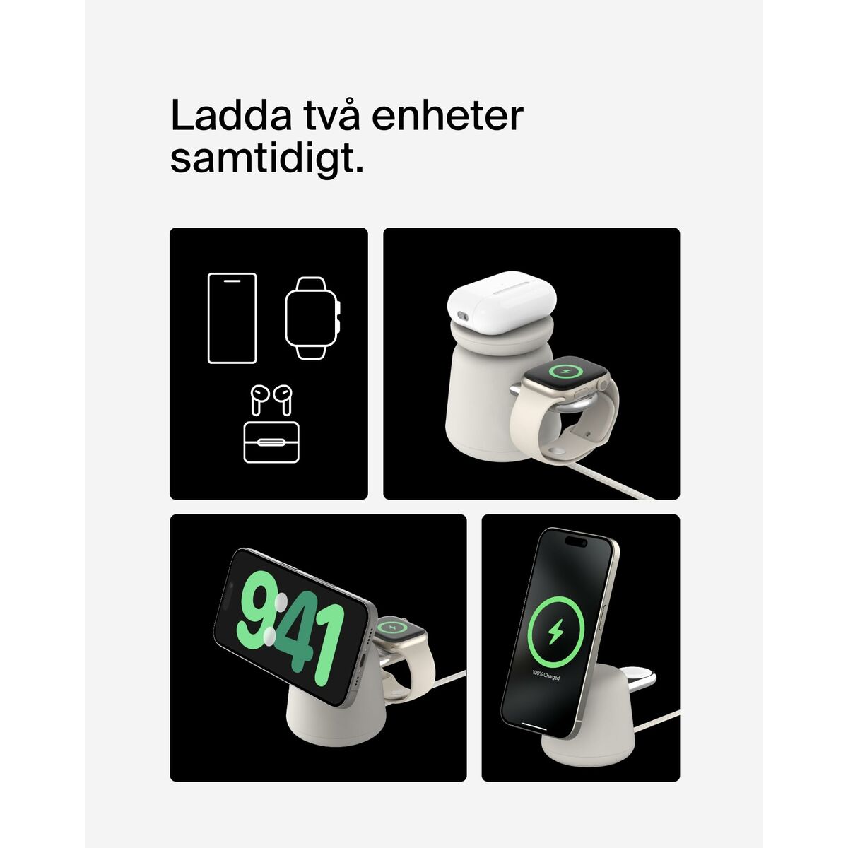 Powerbank Belkin WIZ027VFH37 Beige - finns hos Aktivcamping