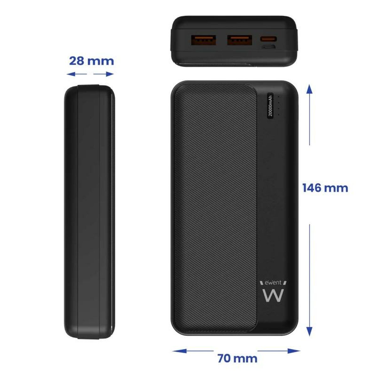 Powerbank Eminent EW1163 finns hos Aktivcamping