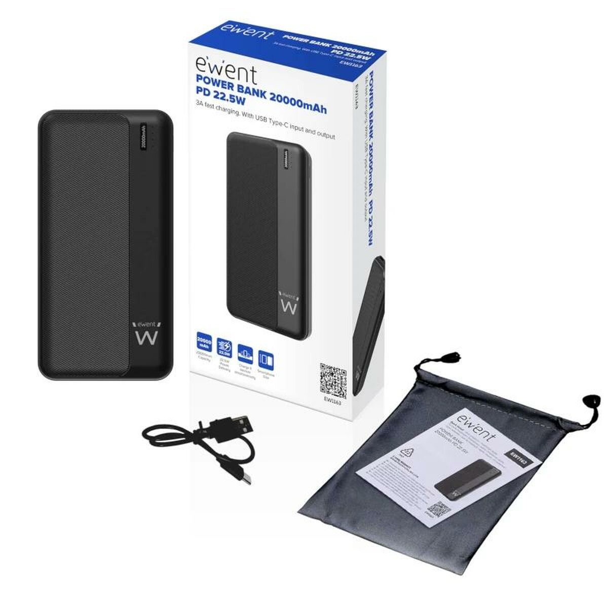 Powerbank Eminent EW1163 finns hos Aktivcamping