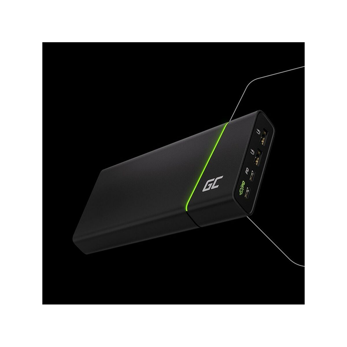 Powerbank Green Cell PBGC04 26800 mah Grön Stål finns hos Aktivcamping