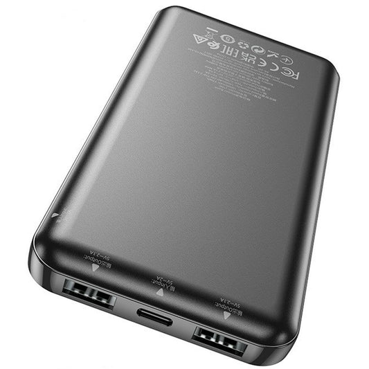 Powerbank Hoco J100 black Svart 10000 mAh finns hos Aktivcamping
