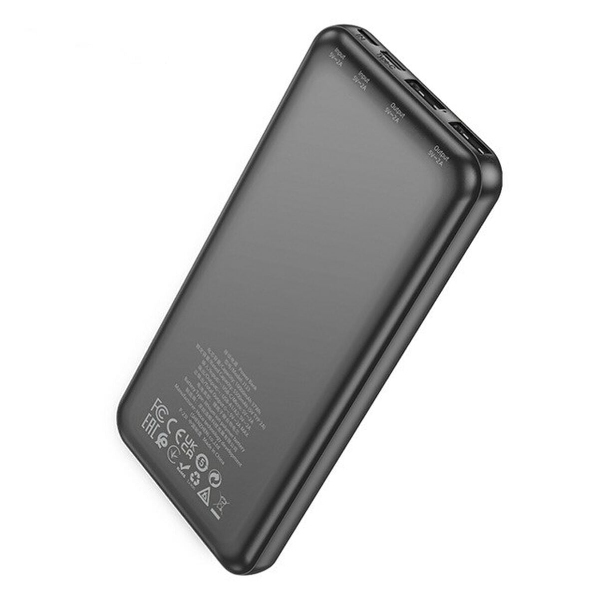 Powerbank Hoco J123 black Svart 10000 mAh finns hos Aktivcamping