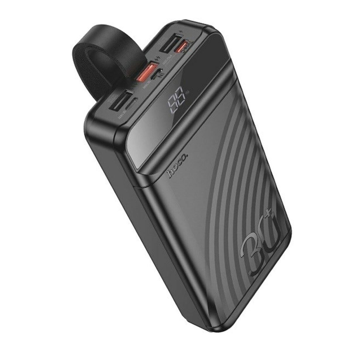 Powerbank Hoco J123B black Svart 30000 mAh finns hos Aktivcamping