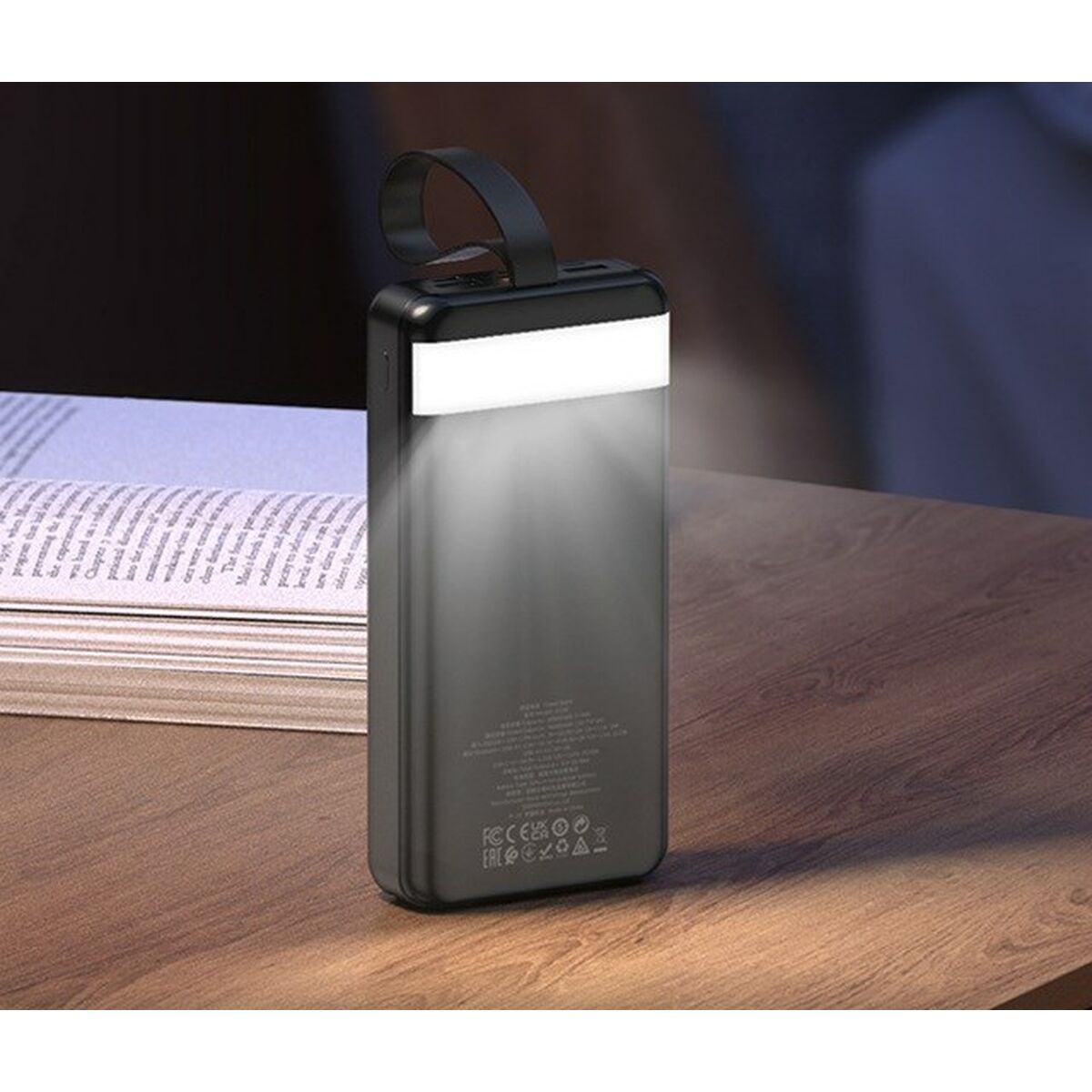 Powerbank Hoco J123B black Svart 30000 mAh finns hos Aktivcamping