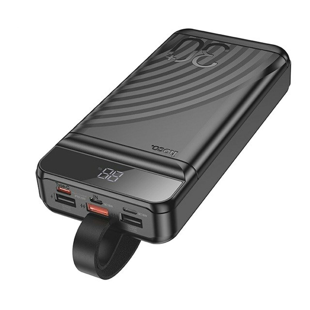 Powerbank Hoco J123B black Svart 30000 mAh finns hos Aktivcamping