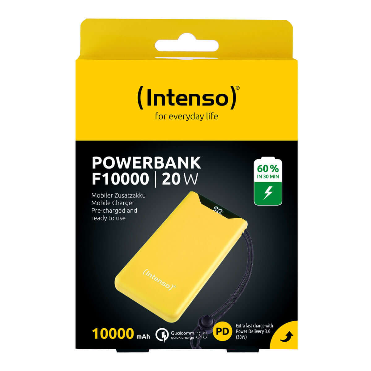 Powerbank INTENSO 10000 mAh Gul finns hos Aktivcamping