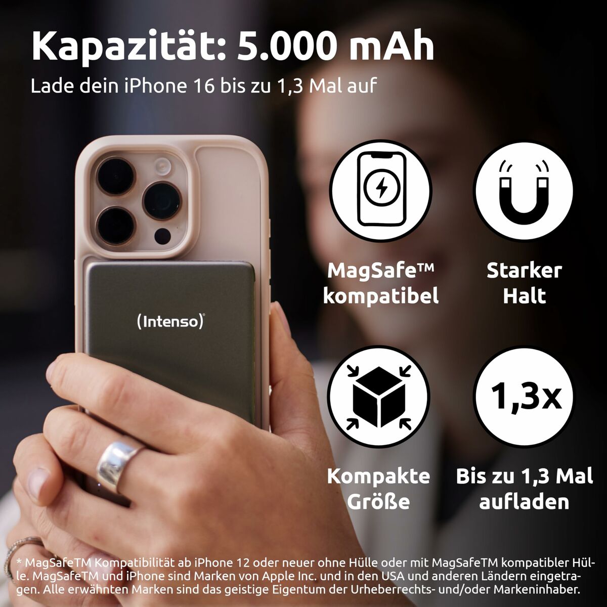 Powerbank INTENSO MW5000 5000 mAh Grå finns hos Aktivcamping