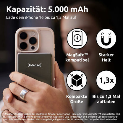 Powerbank INTENSO MW5000 5000 mAh Grå finns hos Aktivcamping