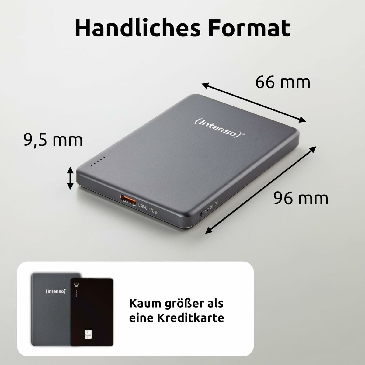 Powerbank INTENSO MW5000 5000 mAh Grå finns hos Aktivcamping