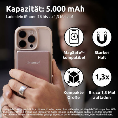 Powerbank INTENSO MW5000 5000 mAh Rosa - finns hos Aktivcamping