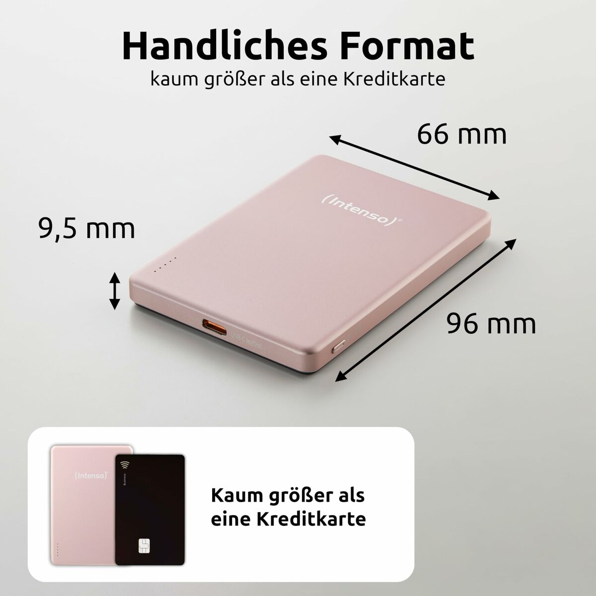 Powerbank INTENSO MW5000 5000 mAh Rosa - finns hos Aktivcamping