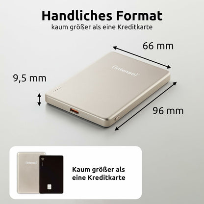 Powerbank INTENSO MW5000 MagSafe 5000 mAh Champagne - finns hos Aktivcamping