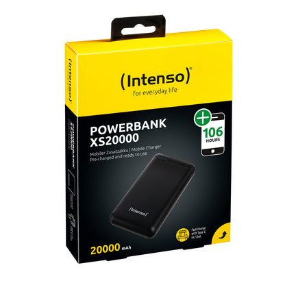 Powerbank INTENSO XS20000 Svart 20000 mAh finns hos Aktivcamping