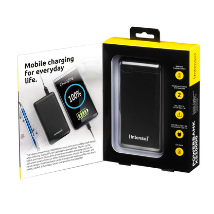 Powerbank INTENSO XS20000 Svart 20000 mAh finns hos Aktivcamping
