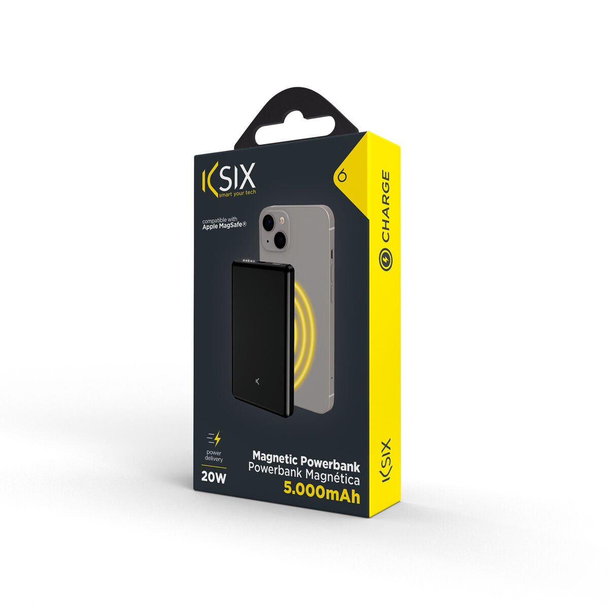 Powerbank KSIX Grå 5000 mAh finns hos Aktivcamping