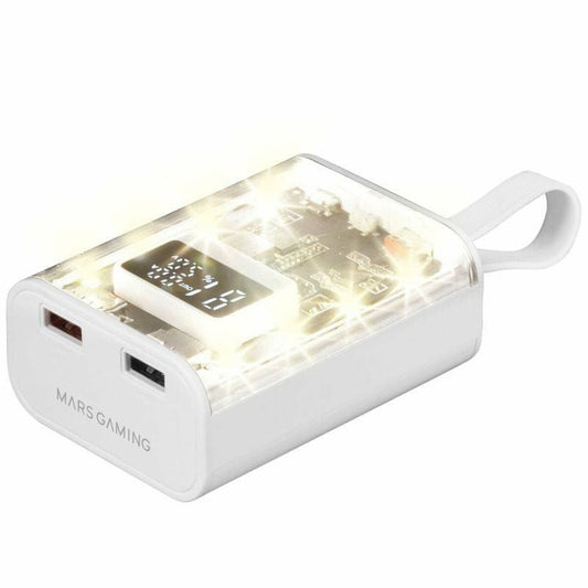 Powerbank Mars Gaming MPK10KW Vit 10000 mAh finns hos Aktivcamping