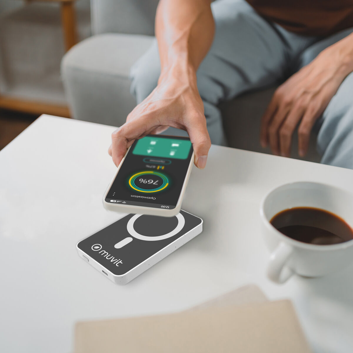 Powerbank Muvit for Change DP51AQ-R Vit 5000 mAh finns hos Aktivcamping