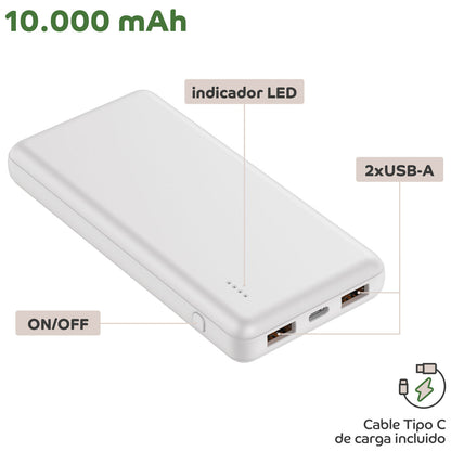 Powerbank Myway Vit 10000 mAh finns hos Aktivcamping