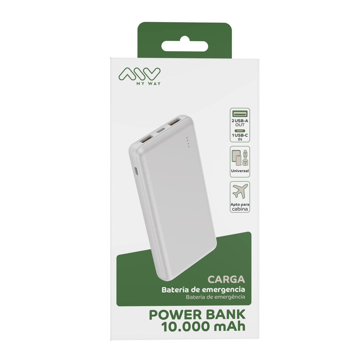 Powerbank Myway Vit 10000 mAh finns hos Aktivcamping