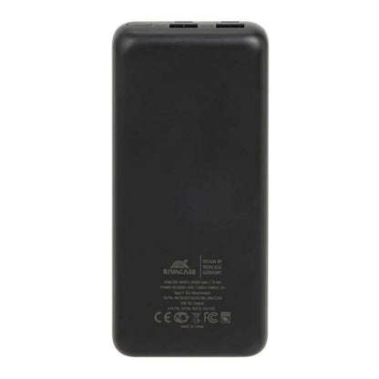 Powerbank Rivacase VA1075 Svart 20000 mAh finns hos Aktivcamping