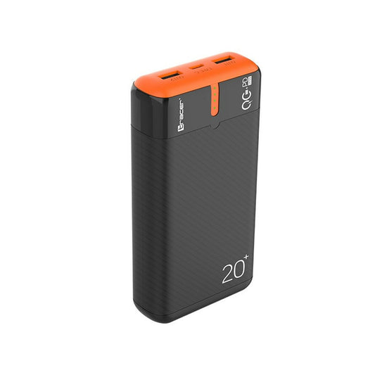 Powerbank Tracer TRABAT47516 Svart Orange 20000 mAh 74 WH finns hos Aktivcamping