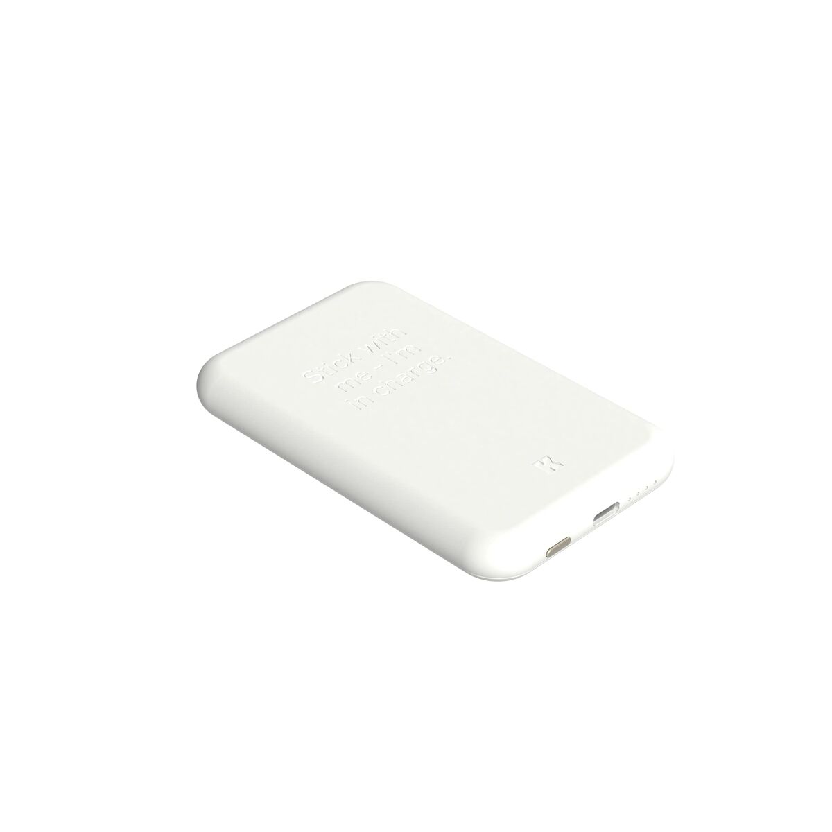 Powerbank med trådlös laddare Kreafunk Vit 5000 mAh finns hos Aktivcamping