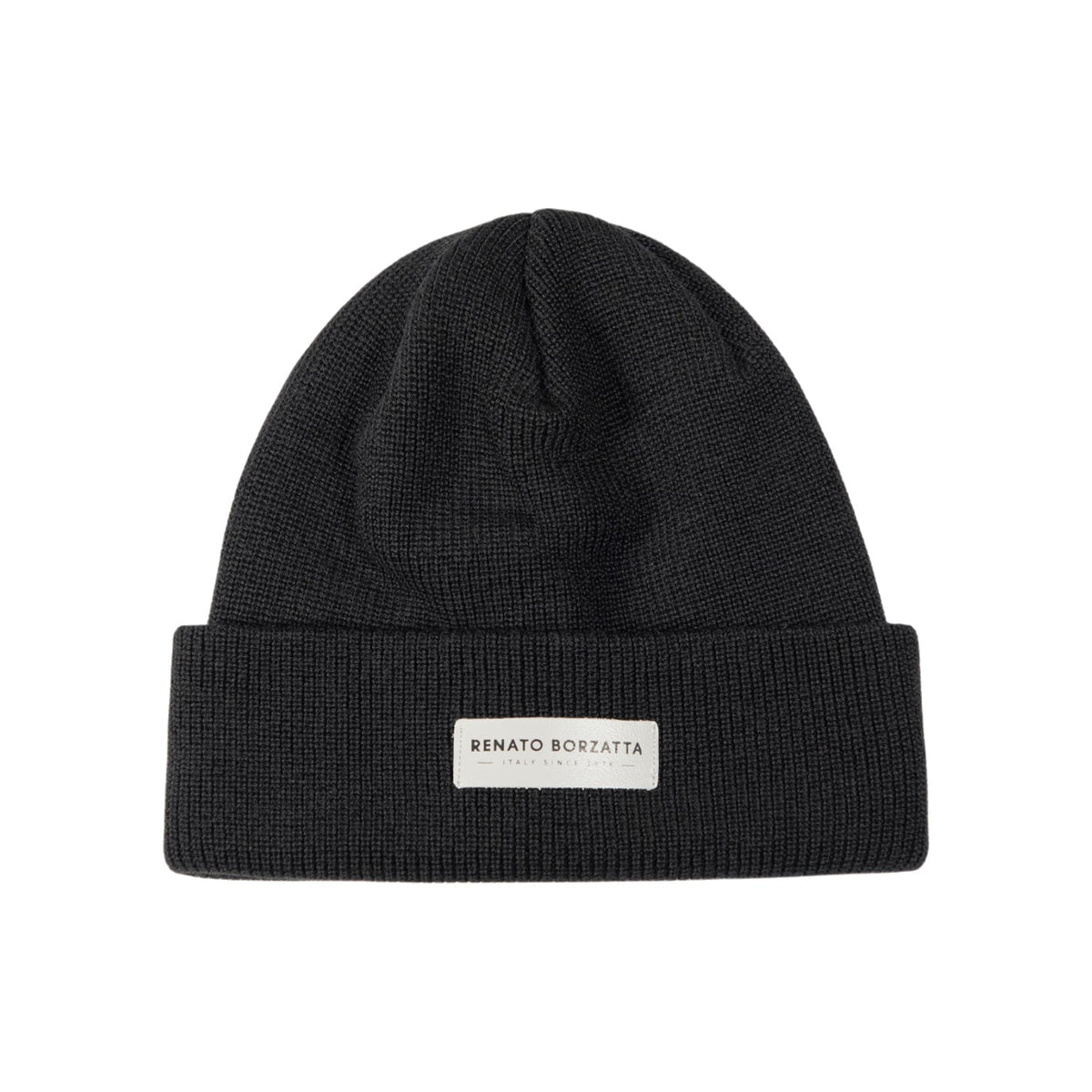 MONVISO Dubbel Lager Stickad Mössa i Ull Svart One Size RB5001A