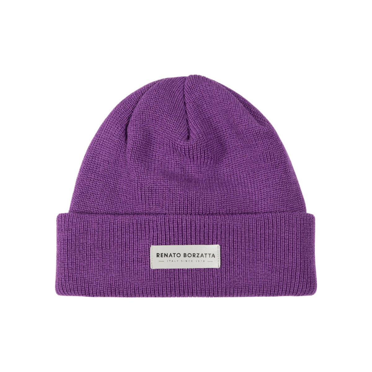 MONVISO Dubbel Lagervirkad Mössa i Ull Made in Italy Lila One Size RB5001Y