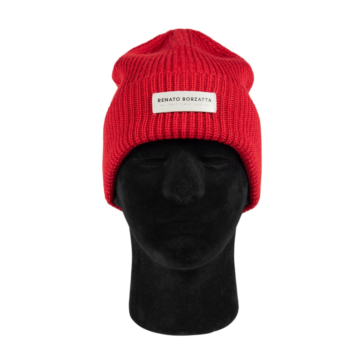 CERVINO Röd Stickad Ullmössa Mix Made in Italy Unisex RB5003V