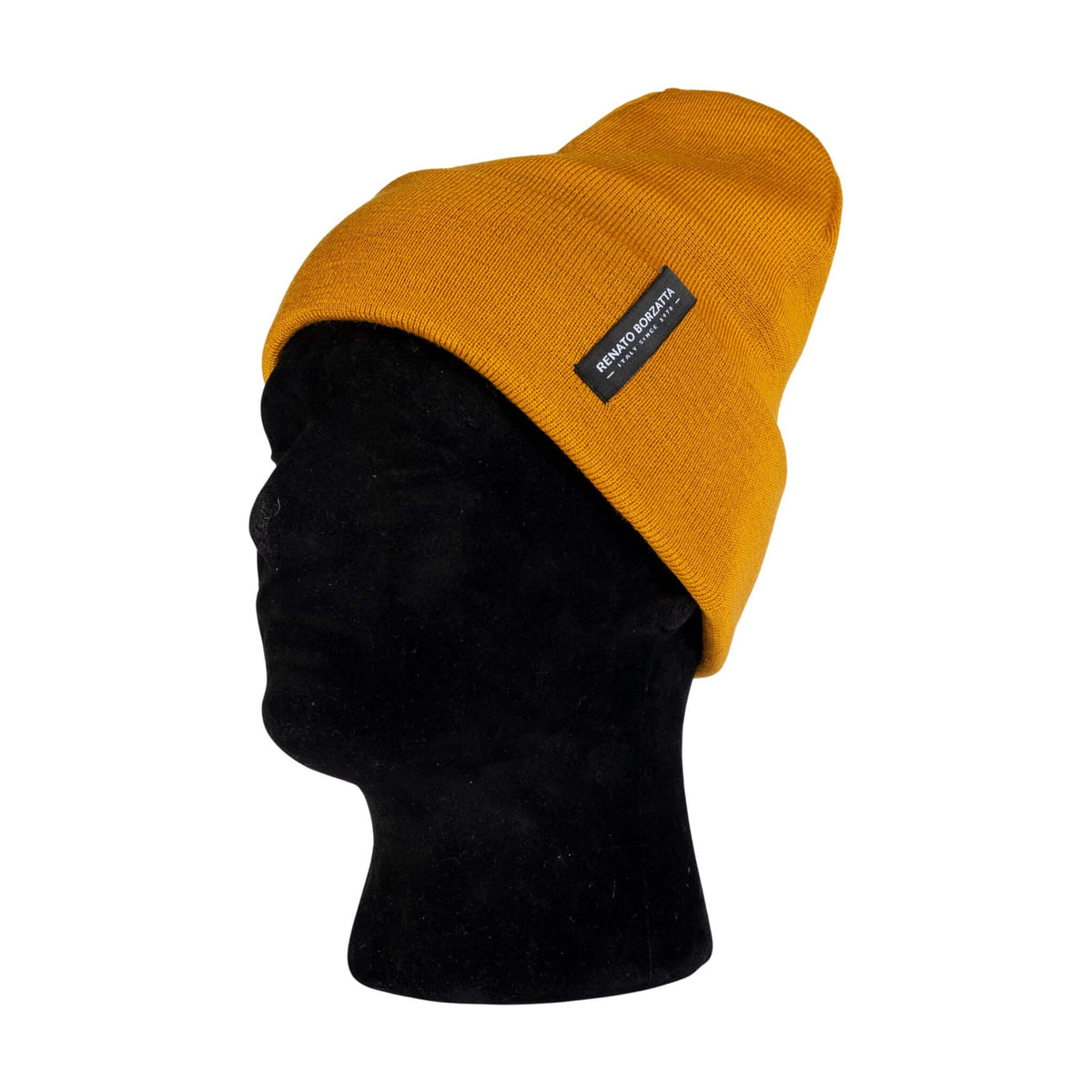 CIMONE Unisex Stickad Mössa Ullblandning Italien Senap finns hos Aktivcamping