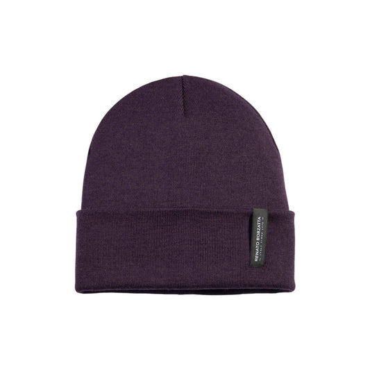 CIMONE Unisex Stickad Mössa i Ullmix Burgundy Made in Italy finns hos Aktivcamping