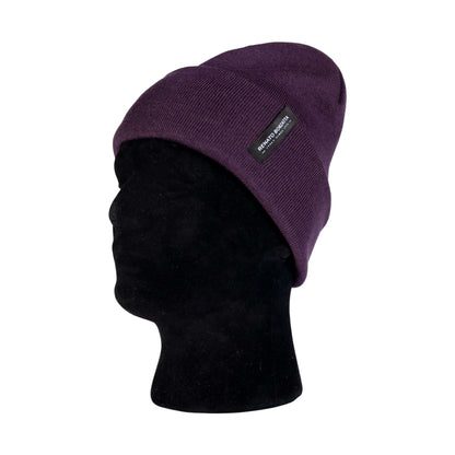CIMONE Unisex Stickad Mössa i Ullmix Burgundy Made in Italy finns hos Aktivcamping