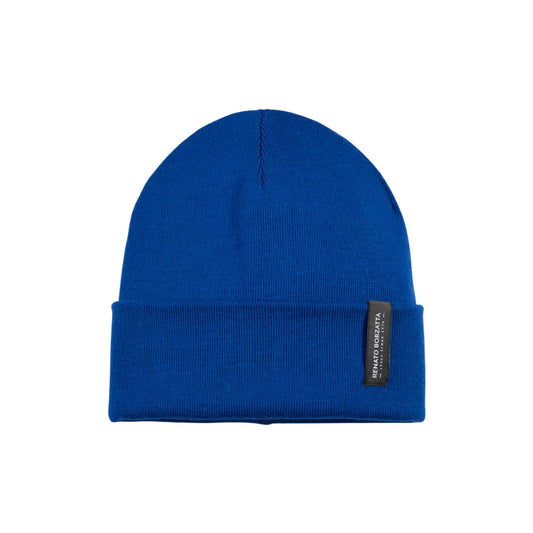 CIMONE Unisex Stickad Mössa Ullblandning Royal Blue Made in Italy finns hos Aktivcamping