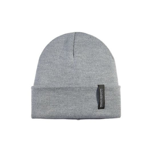 CIMONE Unisex Stickad Mössa i Ullblandning Made in Italy Askgrå One Size finns hos Aktivcamping