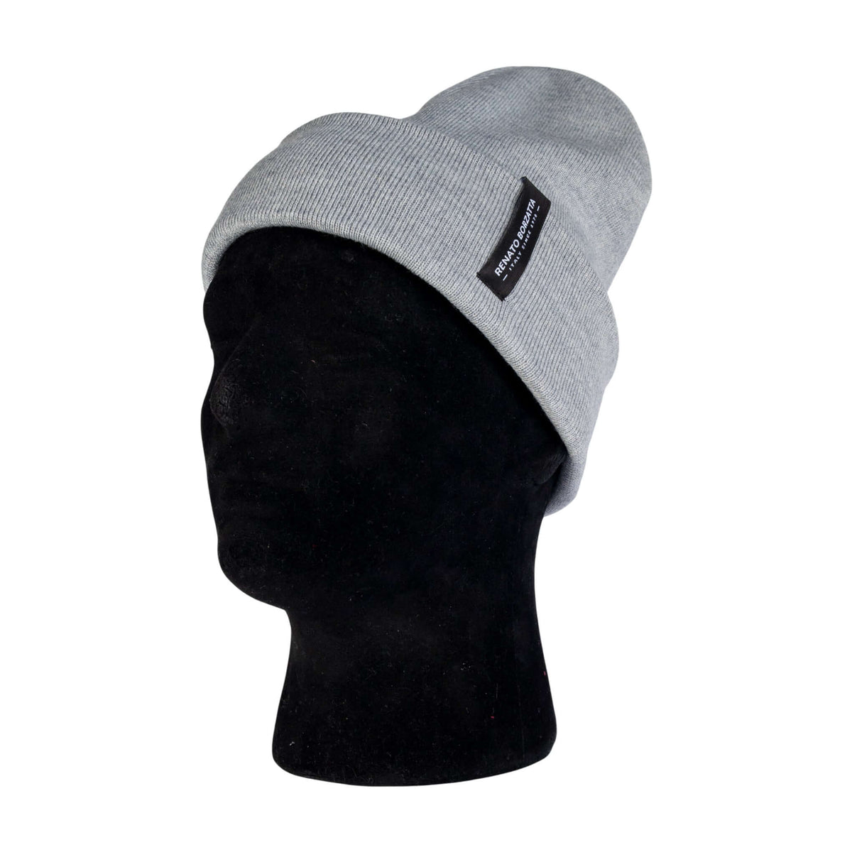 CIMONE Unisex Stickad Mössa i Ullblandning Made in Italy Askgrå One Size finns hos Aktivcamping