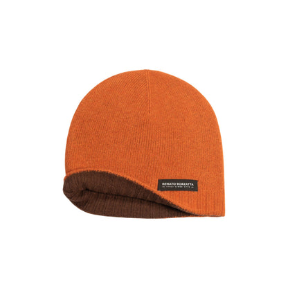 COURMAYEUR Unisex Dubbelsidig Stickad Mössa Paprika Cocoa