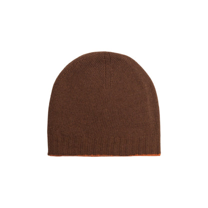 COURMAYEUR Unisex Dubbelsidig Stickad Mössa Paprika Cocoa