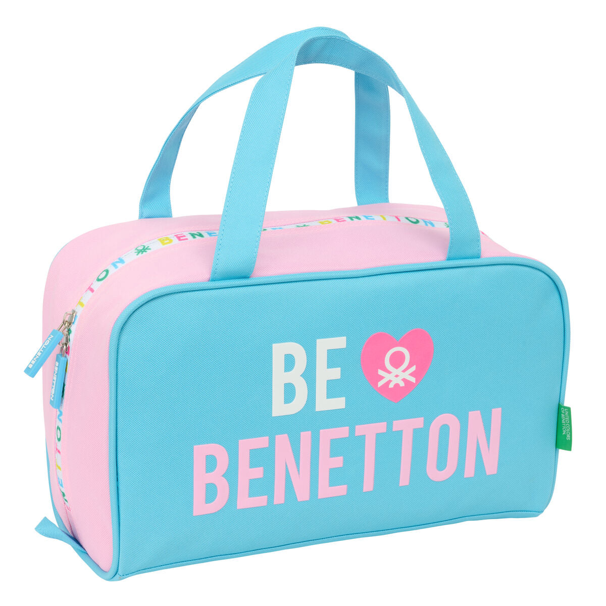 Resenecessär Benetton Unique Rosa Turkos 31 x 14 x 19 cm - finns hos Aktivcamping